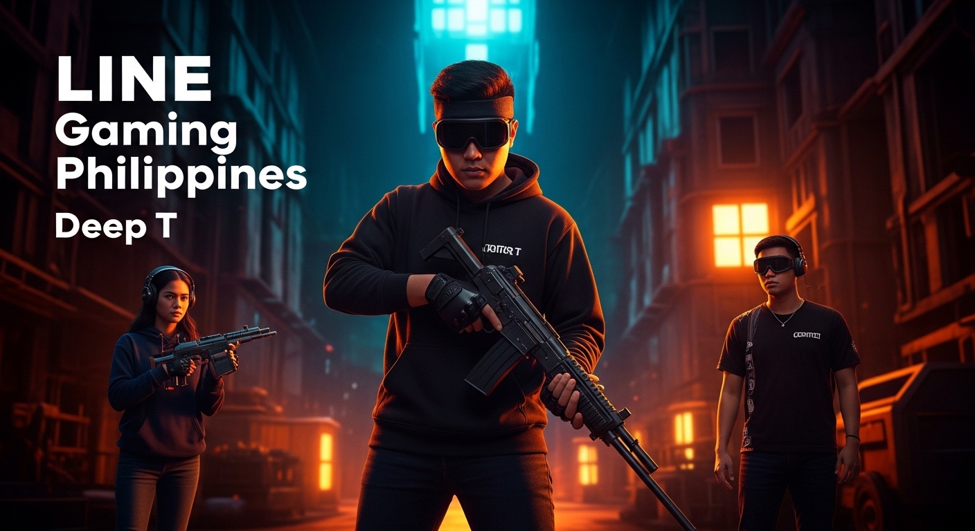 Editorial illustration of TikTok gaming content in the Philippines.