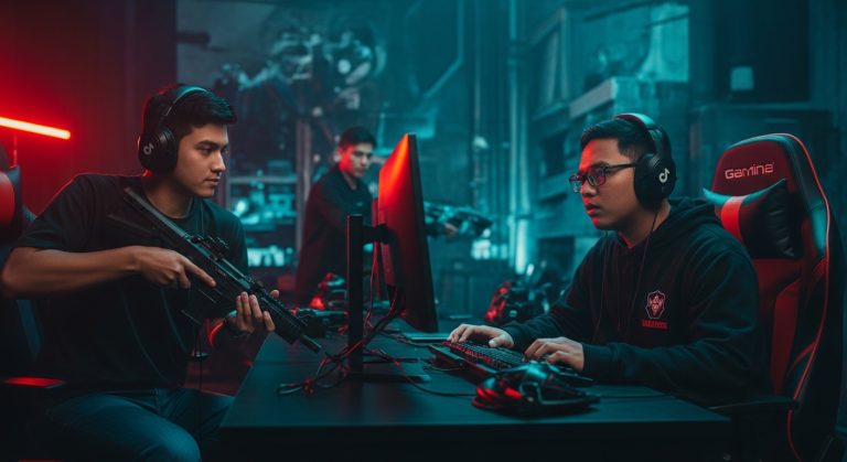 Filipino gamer streaming TikTok gaming content in the Philippines.