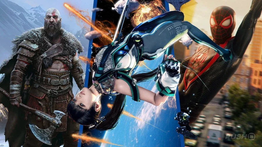 PS5 action game combat scene gameplay