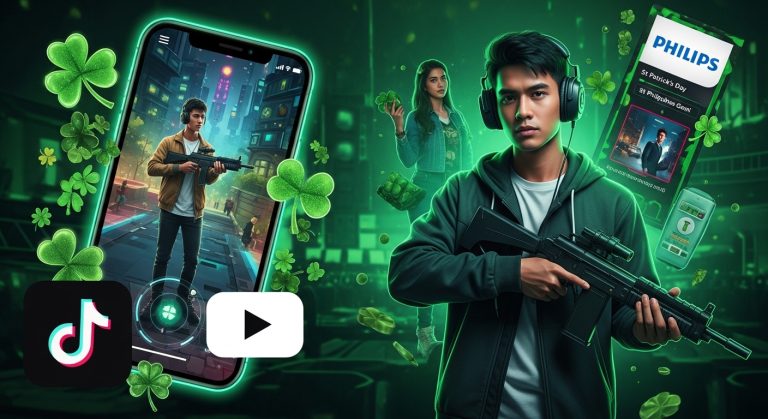 Green-themed gaming on TikTok for St Patrick's Day 2026 in the Philippines