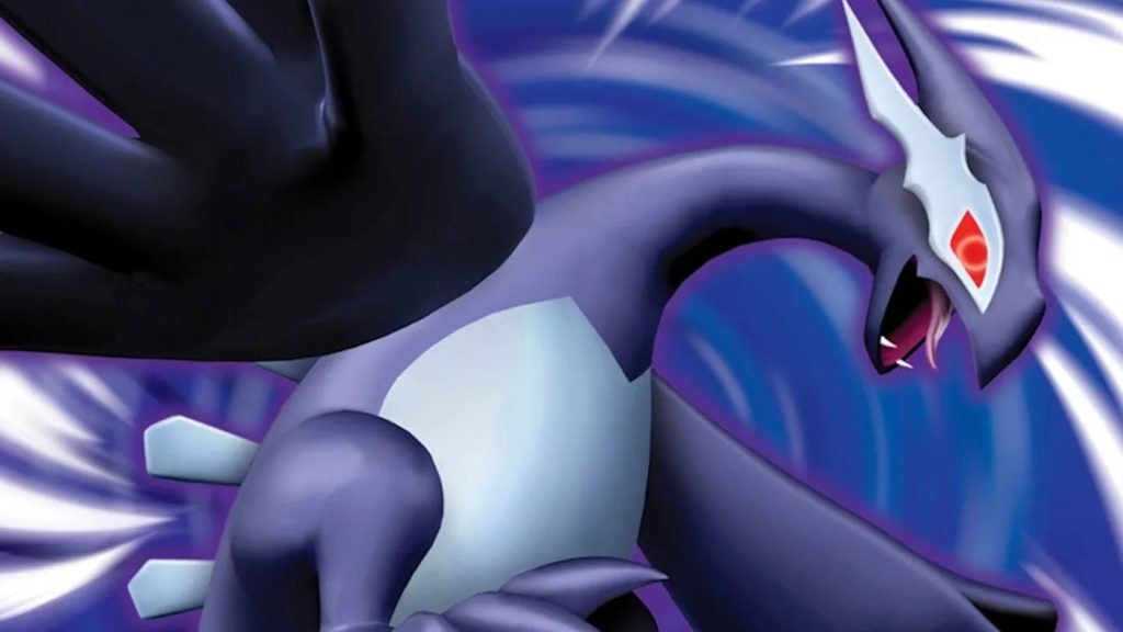 Pokémon XD: Gale of Darkness
Improving on the solid foundations of Colosseum, Pokémon XD: Gale of Darkness deepens the lore around Shadow Pokémon and has become a bit of a cult classic amongst fans. It lends new weight to the idea of Shadow Pokémon, explored through the addition of Shadow Lugia – the only pocket monster to get a full, dark redesign, and said to be the ultimate Shadow Pokémon, unable to be purified.
Set five years after the events of Colosseum, you’re tasked with taking down the Cipher criminal syndicate and purifying Pokémon across the Orre region. While inheriting Colosseum’s gameplay style, complete with the excellent doubles battle system that brings Pokémon a little closer to feeling like a party-based JRPG, Gale of Darkness differentiates itself from its predecessor by casting you as a rookie trainer. This change means the experience falls more in line with the typical Pokémon journey, which arguably robs the game of a bit of originality. However, the 3D world and continued exploration of the Shadow Pokémon phenomenon makes up for any feeling of repetition, with each new story beat deepening the worldbuilding and adding more layers to the Orre region. All that, in tandem with the excellent battle system and that carefully balanced purification mechanic, makes Gale of Darkness a Pokémon spin-off worth seeking out.