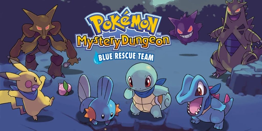 Pokémon Mystery Dungeon: Blue Rescue Team
What better way to immerse yourself into the world of Pokémon than to become one yourself? Blue Rescue Team kicks off the Mystery Dungeon sub-series with one of the coolest ideas Pokémon has ever had: What if you played as a human who was transformed into an amnesiac Pokémon and now works as a bounty hunter in a little community, all while attempting to work out how on earth you became a Pokémon to begin with? It’s a completely ridiculous premise, but one that’s endlessly charming in practice.
In some Pokémon games it’s easy to feel as if the story is simply happening around you, rather than you having any agency in it. Blue Rescue Team doesn’t just bring you closer to the mythos of the Pokémon world, it makes you feel like you’re at the very centre of it, with each of your actions crafting new lore that’ll be etched into the history of this world. Its roguelike gameplay sees you explore randomly generated dungeons, rescuing stranded Pokémon, delivering items, and completing other simple tasks. This approach has its merits and faults (and the dungeon crawler design is certainly an acquired taste), but Blue Rescue Team’s story makes up for any shortcomings by being imbued with such a strong sense of wonder.